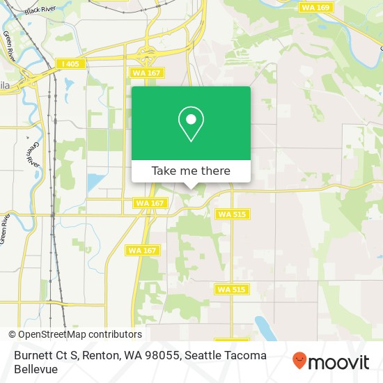 Burnett Ct S, Renton, WA 98055 map