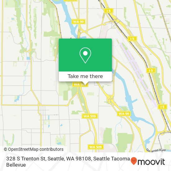 Mapa de 328 S Trenton St, Seattle, WA 98108