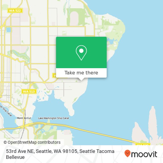 53rd Ave NE, Seattle, WA 98105 map