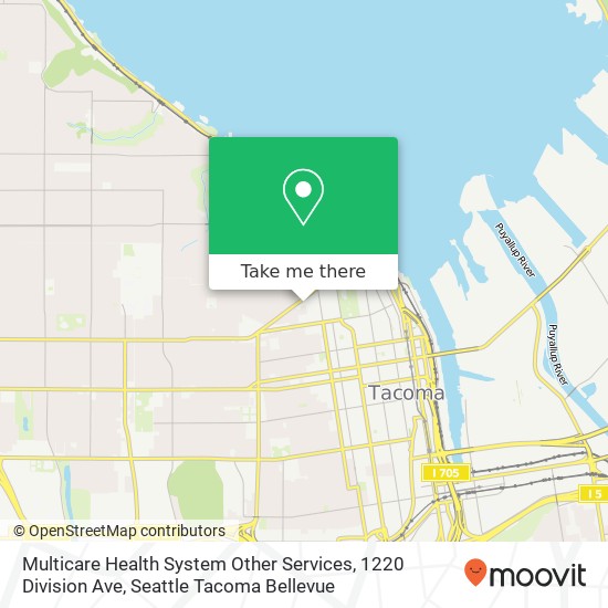 Mapa de Multicare Health System Other Services, 1220 Division Ave