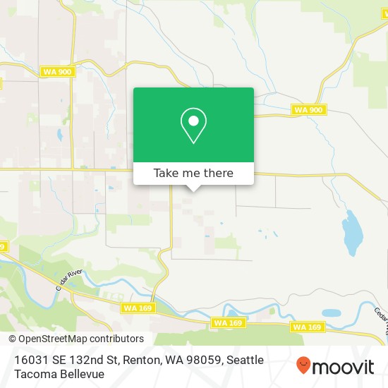 Mapa de 16031 SE 132nd St, Renton, WA 98059