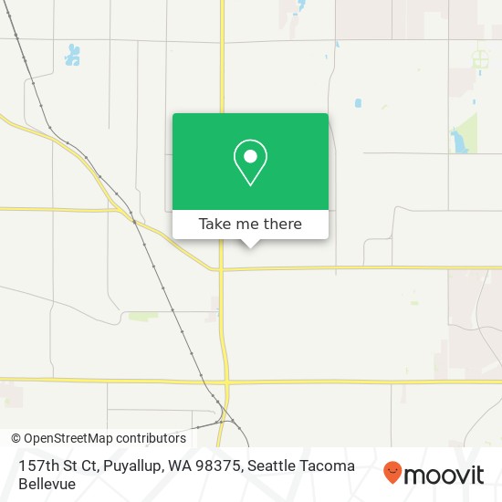 Mapa de 157th St Ct, Puyallup, WA 98375