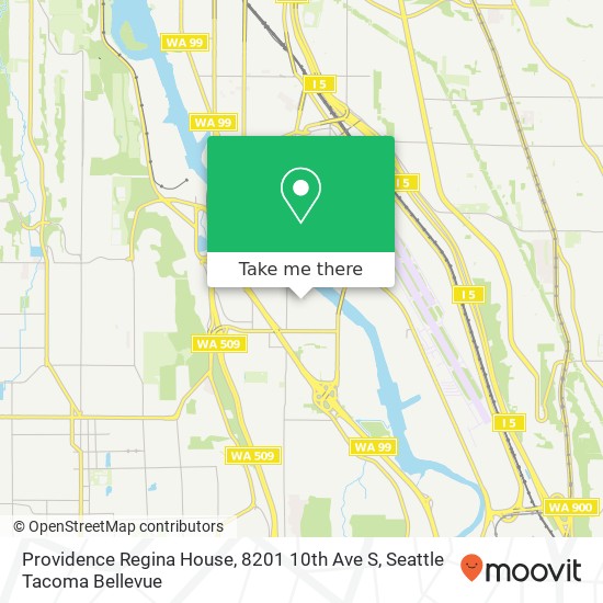 Mapa de Providence Regina House, 8201 10th Ave S
