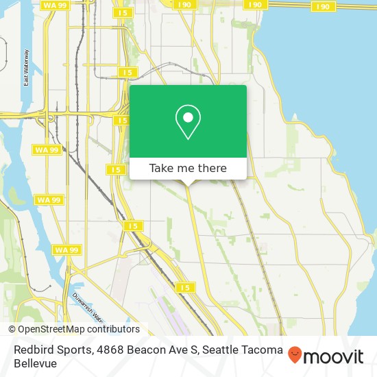 Mapa de Redbird Sports, 4868 Beacon Ave S