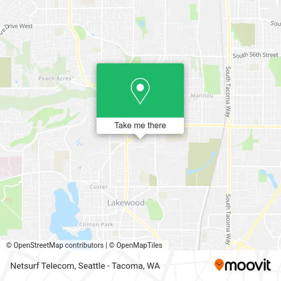 Mapa de Netsurf Telecom
