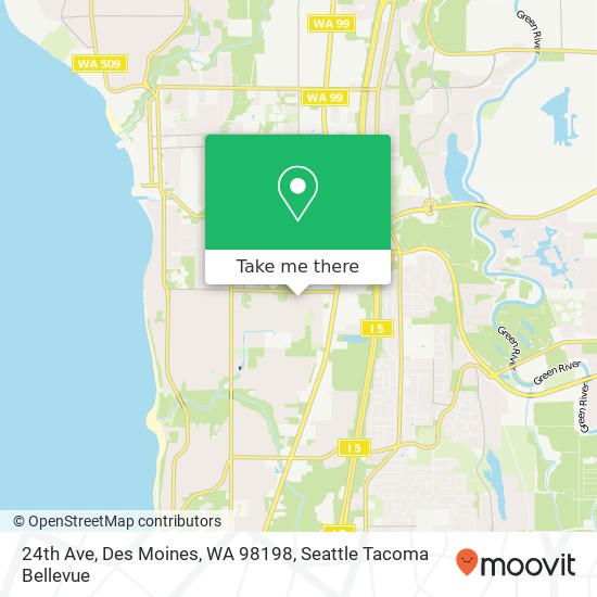 Mapa de 24th Ave, Des Moines, WA 98198