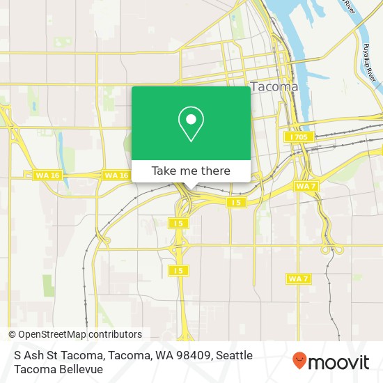 S Ash St Tacoma, Tacoma, WA 98409 map