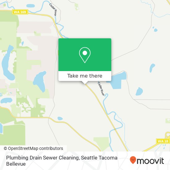 Mapa de Plumbing Drain Sewer Cleaning, 18605 Renton Maple Valley Rd SE
