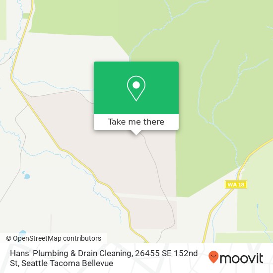 Mapa de Hans' Plumbing & Drain Cleaning, 26455 SE 152nd St