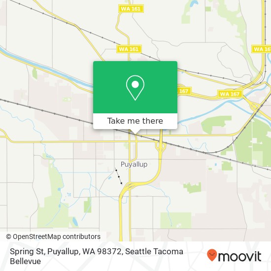Mapa de Spring St, Puyallup, WA 98372