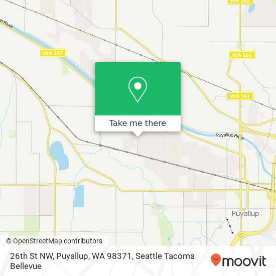 Mapa de 26th St NW, Puyallup, WA 98371