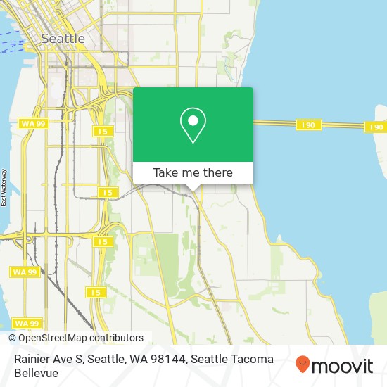 Mapa de Rainier Ave S, Seattle, WA 98144