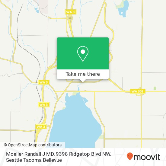 Mapa de Moeller Randall J MD, 9398 Ridgetop Blvd NW