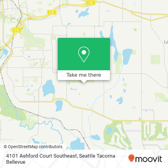 Mapa de 4101 Ashford Court Southeast, 4101 Ashford Ct SE, Olympia, WA 98501, USA