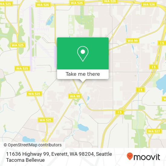 Mapa de 11636 Highway 99, Everett, WA 98204