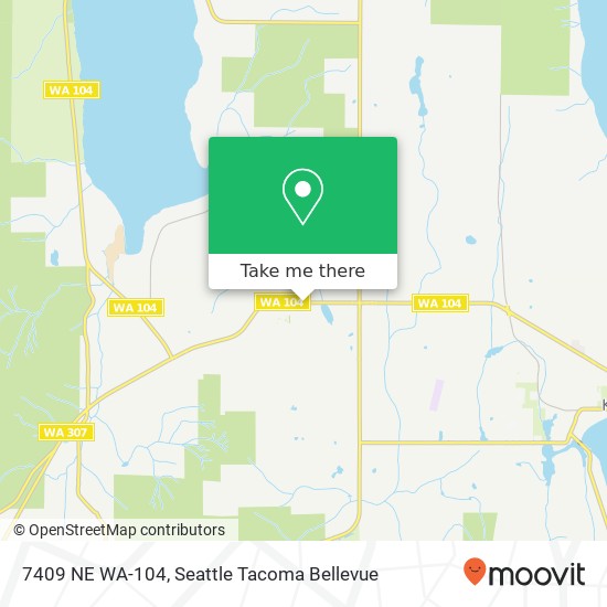 Mapa de 7409 NE WA-104, Kingston, WA 98346