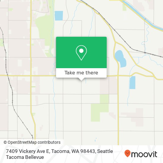 Mapa de 7409 Vickery Ave E, Tacoma, WA 98443