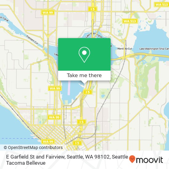 E Garfield St and Fairview, Seattle, WA 98102 map