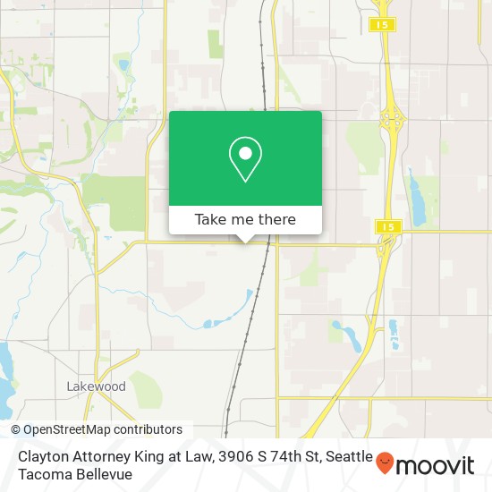 Mapa de Clayton Attorney King at Law, 3906 S 74th St