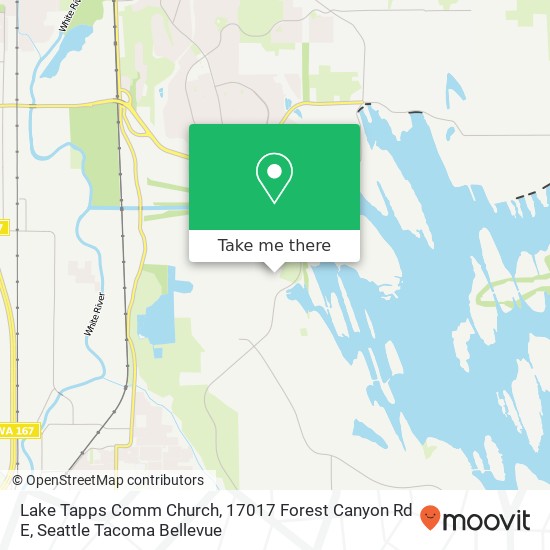 Mapa de Lake Tapps Comm Church, 17017 Forest Canyon Rd E