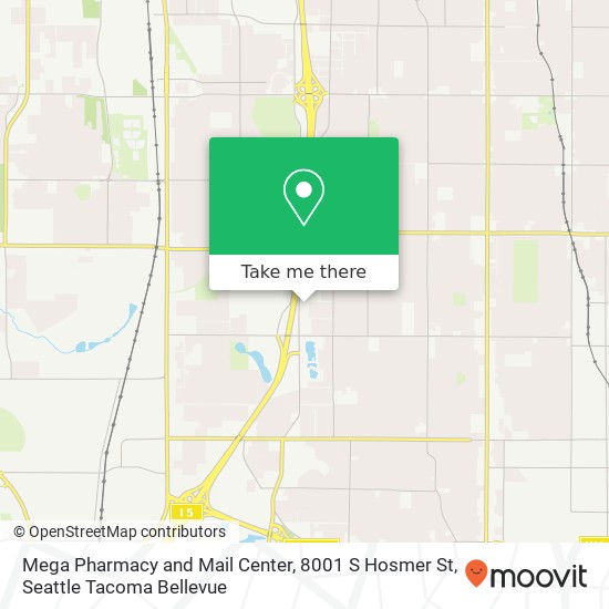 Mapa de Mega Pharmacy and Mail Center, 8001 S Hosmer St