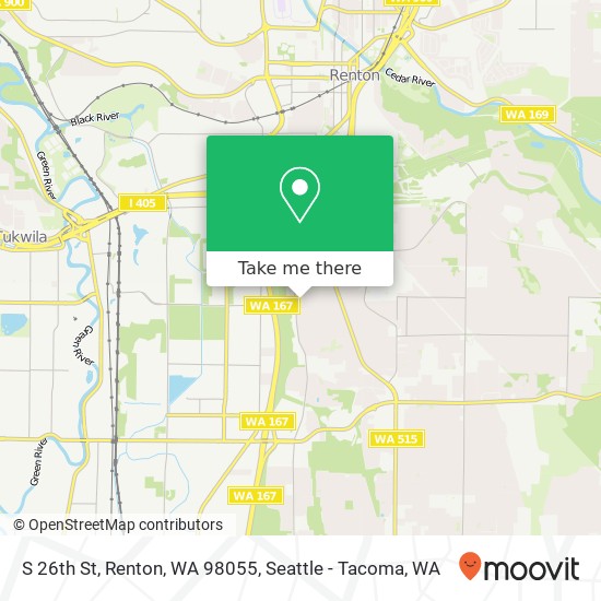 S 26th St, Renton, WA 98055 map