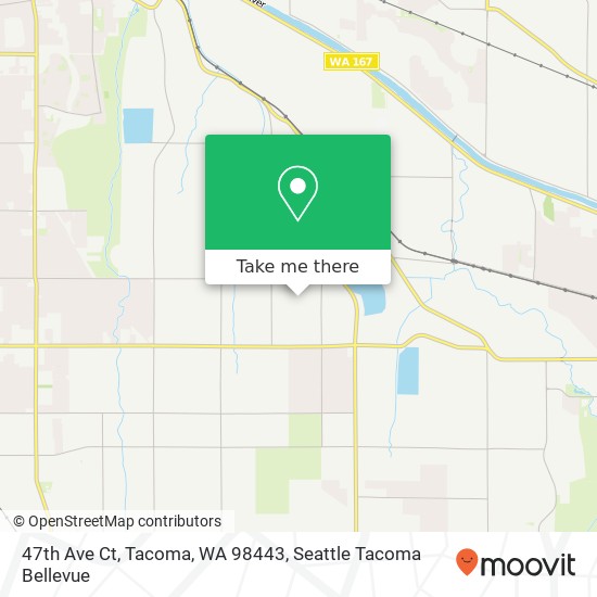 Mapa de 47th Ave Ct, Tacoma, WA 98443