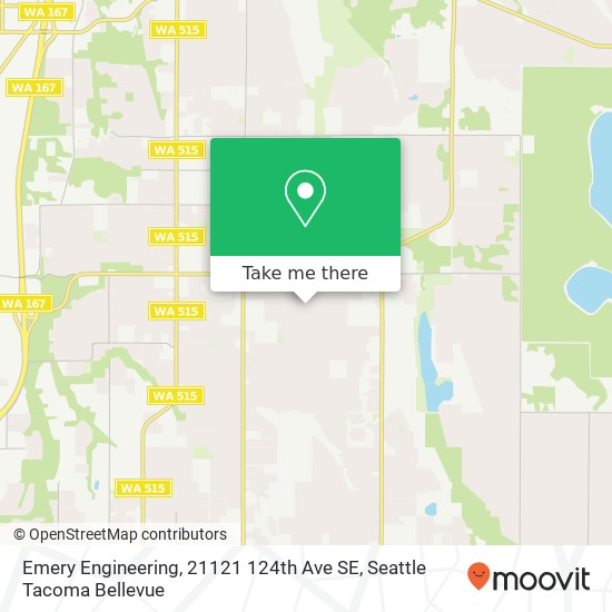 Mapa de Emery Engineering, 21121 124th Ave SE