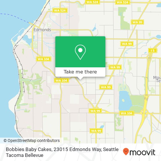 Bobbies Baby Cakes, 23015 Edmonds Way map