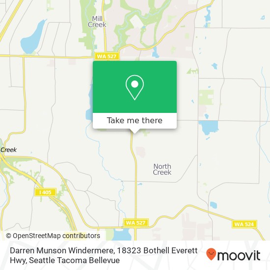 Darren Munson Windermere, 18323 Bothell Everett Hwy map