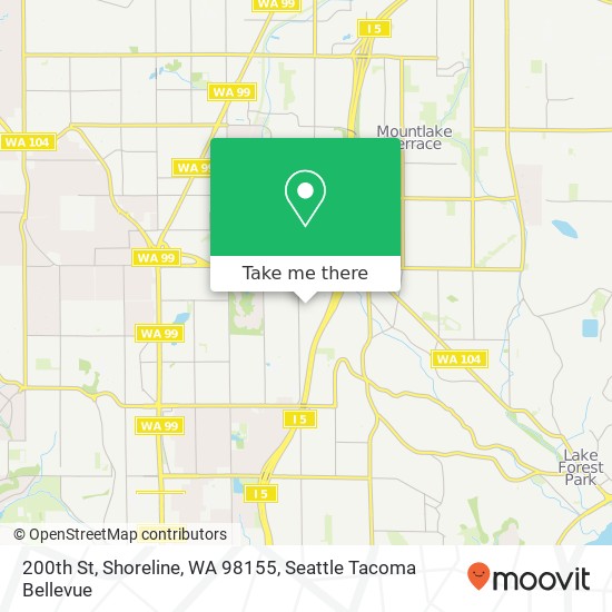 Mapa de 200th St, Shoreline, WA 98155