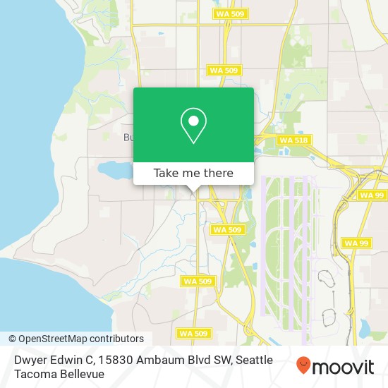 Dwyer Edwin C, 15830 Ambaum Blvd SW map