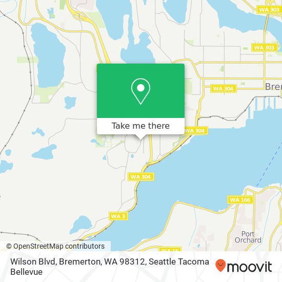 Mapa de Wilson Blvd, Bremerton, WA 98312