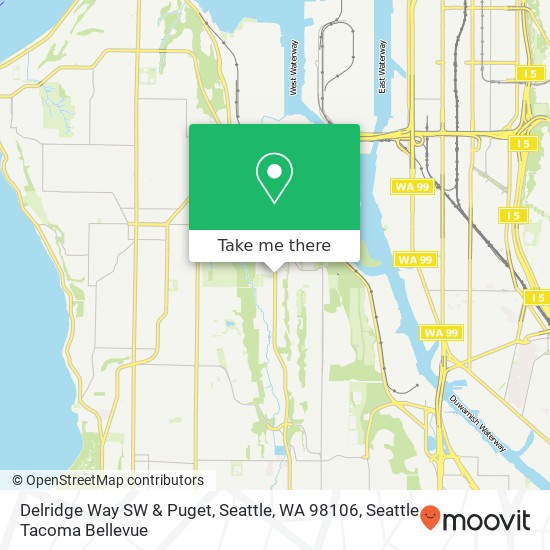 Delridge Way SW & Puget, Seattle, WA 98106 map