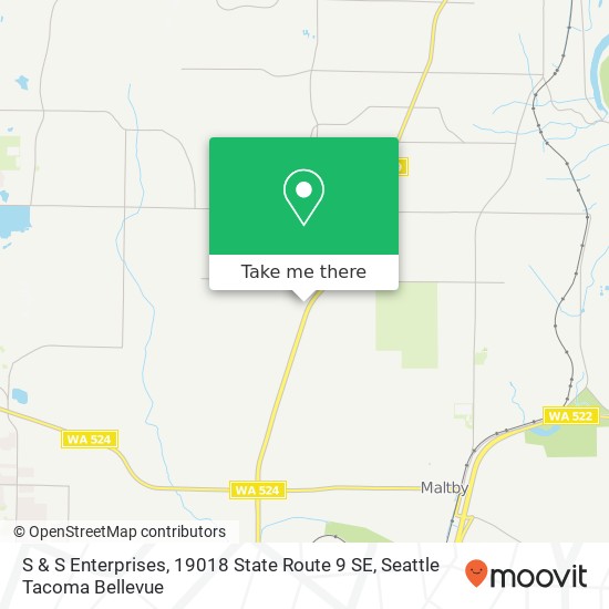 Mapa de S & S Enterprises, 19018 State Route 9 SE