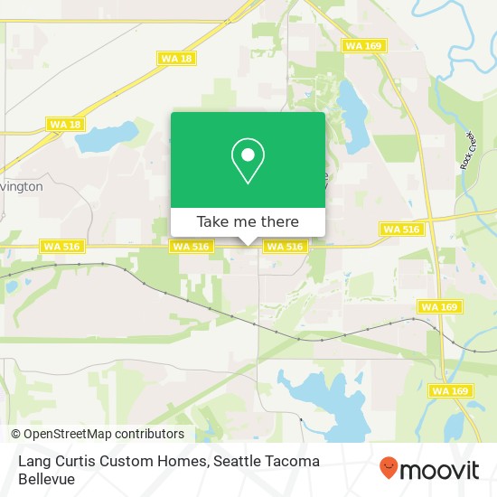 Lang Curtis Custom Homes map