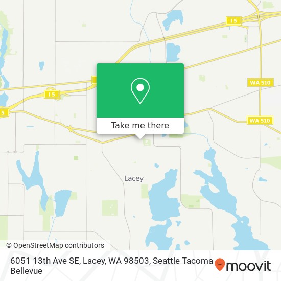 6051 13th Ave SE, Lacey, WA 98503 map