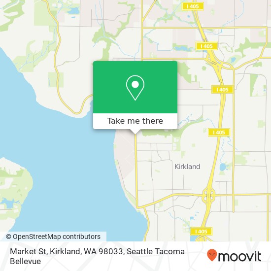 Mapa de Market St, Kirkland, WA 98033