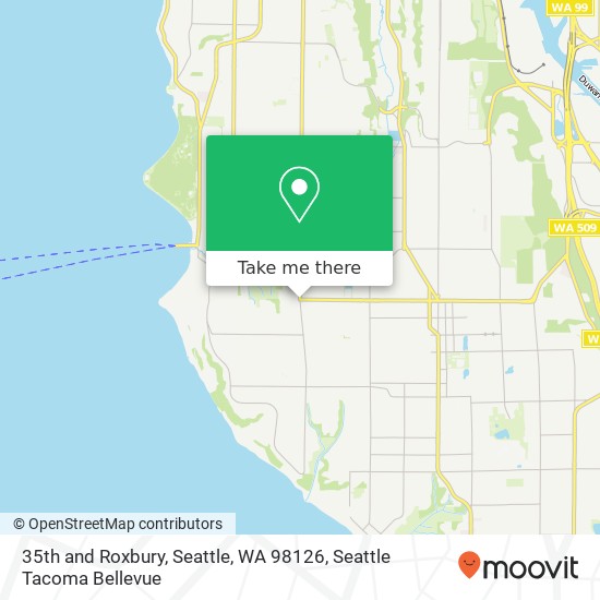 Mapa de 35th and Roxbury, Seattle, WA 98126
