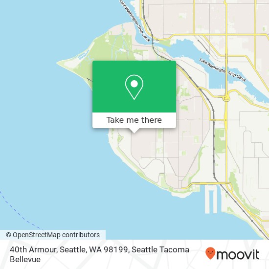 Mapa de 40th Armour, Seattle, WA 98199