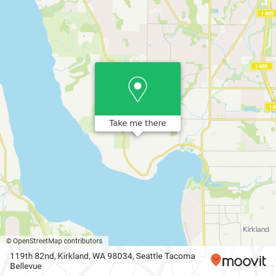 Mapa de 119th 82nd, Kirkland, WA 98034