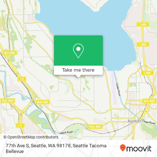 77th Ave S, Seattle, WA 98178 map