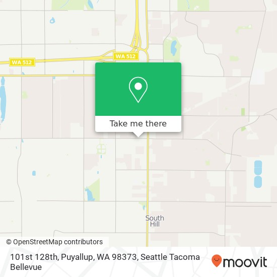 Mapa de 101st 128th, Puyallup, WA 98373