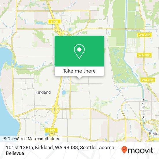 Mapa de 101st 128th, Kirkland, WA 98033