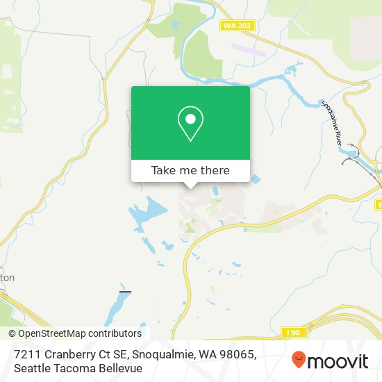 Mapa de 7211 Cranberry Ct SE, Snoqualmie, WA 98065