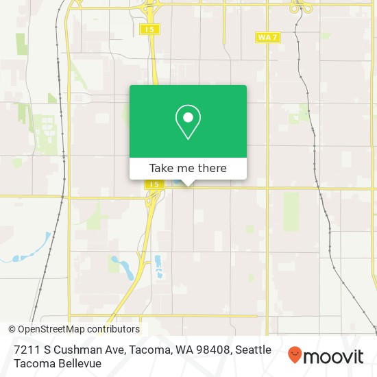 7211 S Cushman Ave, Tacoma, WA 98408 map