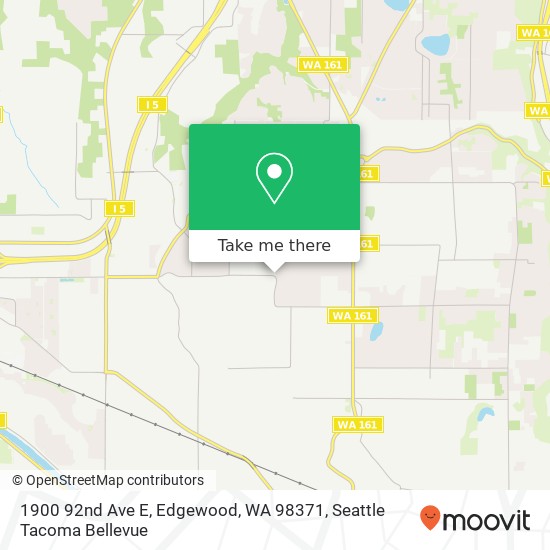 Mapa de 1900 92nd Ave E, Edgewood, WA 98371