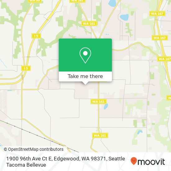 Mapa de 1900 96th Ave Ct E, Edgewood, WA 98371