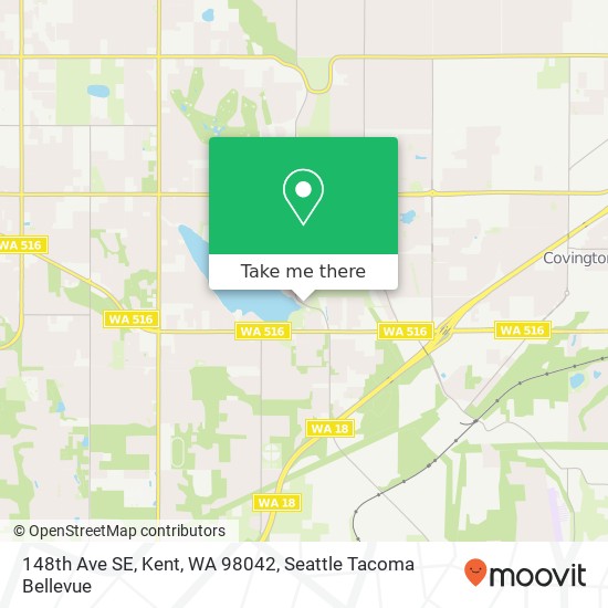 148th Ave SE, Kent, WA 98042 map