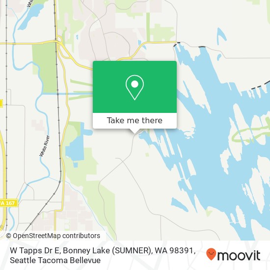 Mapa de W Tapps Dr E, Bonney Lake (SUMNER), WA 98391